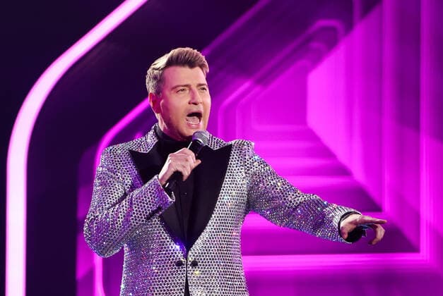 Musikpreis Goldenes Grammophon, Verleihung in Moskau MOSCOW, RUSSIA - DECEMBER 10, 2021: Singer Nikolai Baskov performs at the 2021 Golden Gramophone Awards ceremony at the State Kremlin Palace. Valery Sharifulin TASS  TS11B63F