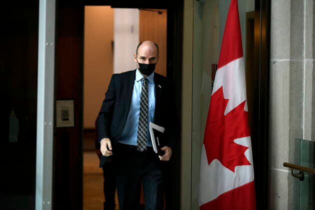 December 10, 2021, Ottawa, ON, CAN: Minister of Health Jean-Yves Duclos arrives for an update on the governmentöÄÃ s response to the COVID-19 pandemic in Ottawa, on Friday, Dec. 10, 2021. Ottawa CAN  - ZUMAc35_ 20211210_zaf_c35_027 Copyright: xJustinxTangx