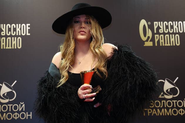 MOSCOW, RUSSIA - DECEMBER 10, 2021: Singers Irina Dubtsova attends the 2021 Golden Gramophone Awards ceremony at the State Kremlin Palace. Valery Sharifulin TASS  TS11B6B6