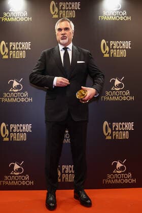 MOSCOW, RUSSIA - DECEMBER 10, 2021: Singer Valery Meladze attends the 2021 Golden Gramophone Awards ceremony at the State Kremlin Palace. Valery Sharifulin TASS  TS11B6E9