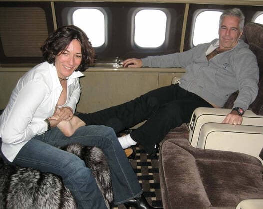 December 10, 2021: The US attorney s office has released images during the trial of Ghislaine Maxwell, 59, who faces six federal charges relating to accusations in the sexual exploitation of girls with sex offender Jeffrey Epstein. The photos, entered into evidence on Tuesday, December 7, 2021 were recovered during an FBI raid at Epstein s Upper East Side mansion in 2019, an FBI analyst testified. UNDATED FILE PICTURE: JEFFREY EPSTEIN and GHISLAINE MAXWELL on his private jet. New York USA - ZUMAz03_ 20211210_new_z03_066 Copyright: xUSxAttorneyxOfficex