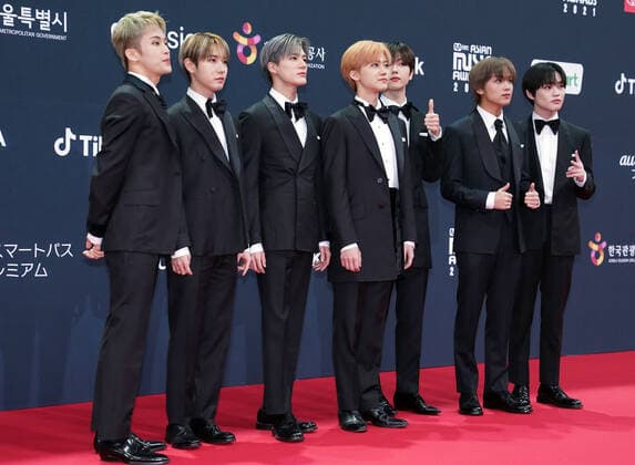 2021 Mnet Asian Music Awards MAMA PAJU, SOUTH KOREA, DEC 11: South Korean boy band NCT Dream during 2021 Mnet Asian Music Awards MAMA at the CJ ENM STUDIO CENTER in Paju, South Korea, on December 11, 2021. Paju the CJ ENM STUDIO CENTER South Korea 7074_249975 Copyright: xSeokyongxLee PentaxPressx