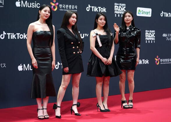 2021 Mnet Asian Music Awards MAMA PAJU, SOUTH KOREA, DEC 11: South Korean girl group Brave Girls during 2021 Mnet Asian Music Awards MAMA at the CJ ENM STUDIO CENTER in Paju, South Korea, on December 11, 2021. Paju the CJ ENM STUDIO CENTER South Korea 7075_250040 Copyright: xSeokyongxLee PentaxPressx