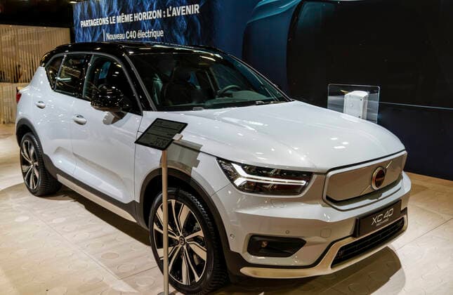 Nautic Festival In Paris Volvo shows the new model of VOLVO XC40 ELECTRIC during the Paris Nautic (Volvo Partner) - december 09, 2021, Paris PARIS France  Copyright: xDanielxPierx originalFilename:pelletier-notitle211211_npqF3.jpg