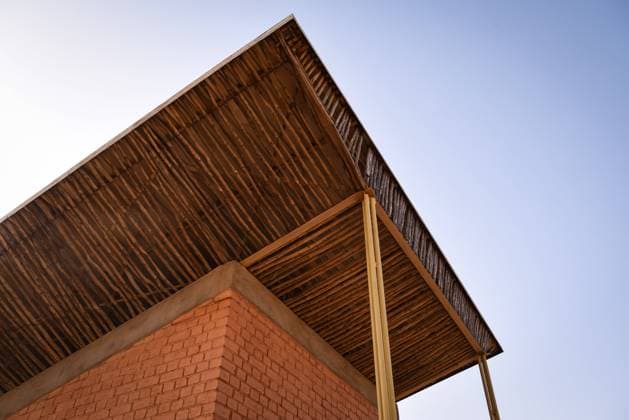Visit to the elementary school of Gando in the urban commune of Tenkodogo, a project of the Burkinabe architect Diebedo Francis Kere, on February 26, 2021.  NicolasxRemenex xLexPictorium LePictorium_0257542