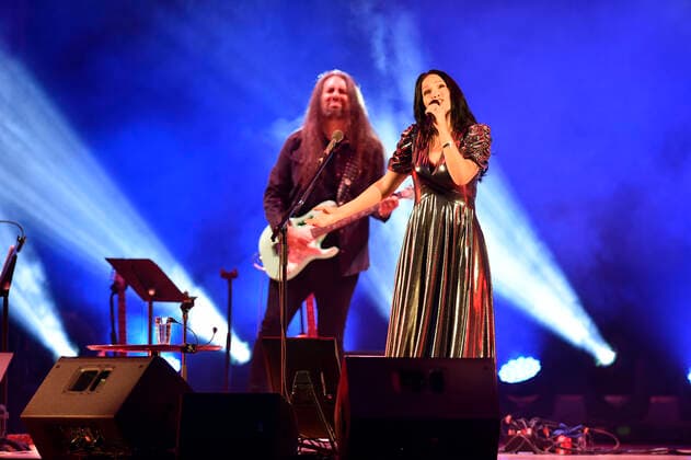 Finnish singer Tarja Turunen performs during the Christmas Together concert in Zlin, Czech Republic, December 14, 2021. (CTKxPhoto DaliborxGluck) CTKPhotoP2021121408380  dg006