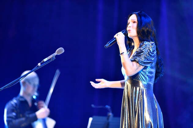 Finnish singer Tarja Turunen performs during the Christmas Together concert in Zlin, Czech Republic, December 14, 2021. (CTKxPhoto DaliborxGluck) CTKPhotoP2021121408381  dg007