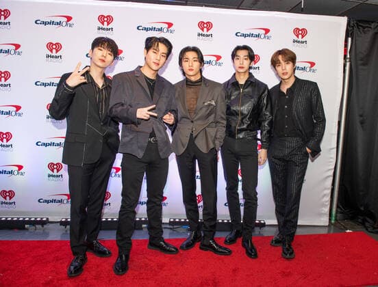 December 14, 2021, Washington DC, District of Columbia, USA: WASHINGTON, DC - DECEMBER 14: Monsta X - Kihyun, Jooheon, I.M, Hyungwon, and Minhyuk attend HOT 99.5 s Jingle Ball 2019 on December 14, 2021 in Washington, DC. Washington DC USA - ZUMAs181 20211214_zea_s181_011 Copyright: xImagespacex