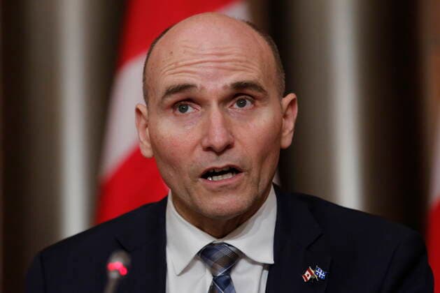 December 15, 2021, Ottawa, ON, Canada: Minister of Health Jean-Yves Duclos announces a government advisory against non-essential international travel due to the Omicron COVID-19 variant at a press conference in Ottawa on Wednesday, December 15, 2021. Ottawa Canada  - ZUMAc35_ 20211215_zaf_c35_022 Copyright: xPatrickxDoylex