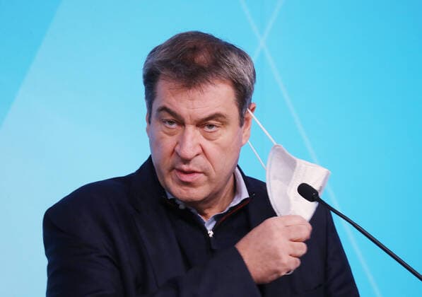 PK of Prime Minister Dr Markus Söder on the topic ÒHatespeechÒ Dr Markus Söder gives a press conference on the topic ÒHatespeachÒ in the Prinz Carl Palais, Munich Bavaria Germany Prinz Carl Palais