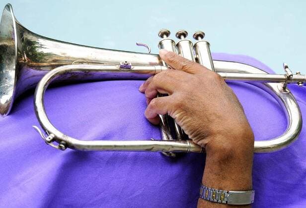  Jazz musician. model released, Symbolfoto, 28.10.2020, Copyright: xoscarcwilliamsx Panthermedia09645306
