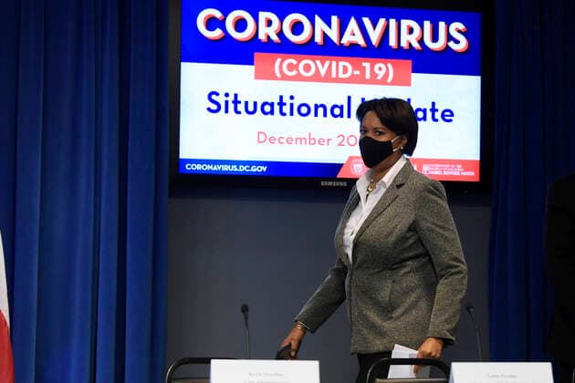 December 20, 2021, Washington, Distric of Columbia, USA: DC Mayor MURIEL BOWSER arrives to hold a press conference about Covid 19 Situational Update, today on December 20, 2021 at John A. Wilson building in Washington DC, USA. Washington USA - ZUMAn298 20211220_znp_n298_008 Copyright: xLeninxNollyx