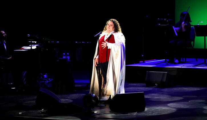 British tenor Jonathan Antoine performs at Parker Playhouse in Fort Lauderdale, Florida, on Tuesday, December 21, 2021.  MIA20211221110 GARYxIxROTHSTEIN