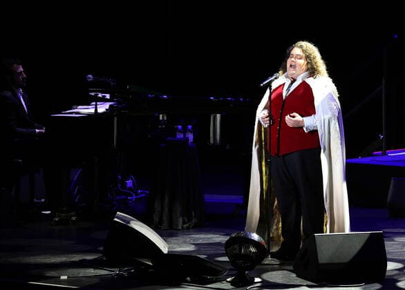 British tenor Jonathan Antoine performs at Parker Playhouse in Fort Lauderdale, Florida, on Tuesday, December 21, 2021.  MIA20211221112 GARYxIxROTHSTEIN