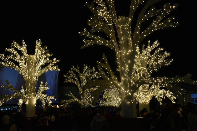 Mexiko, weihnachtlicher Lichterglanz in Mexiko-Stadt Christmas Enlightened Village MEXICO CITY, MEXICO - DECEMBER 23, 2021: Tourists take advantage of the holidays to visit the enlightened villa installed in the Mexico City downtown so that people can enjoy the tourist attractions during the Christmas season. On December 13, 2021 in Mexico City, Mexico. (Photo by Iliana Suarez Eyepix Group) Copyright: xIlianaxSuarezx xEyepixxGroupx EYEPIXGROUP_IS_23122021_21855