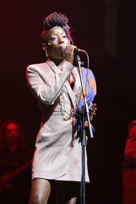 December 26, 2021, Madrid, Spain: Singer Shirley Davis performs during the Madrid Christmas concert at the Conde Duque center in Madrid. Madrid Spain - ZUMAs197 20211226_zaa_s197_045 Copyright: xAtilanoxGarciax
