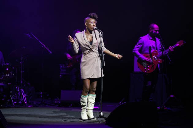 December 26, 2021, Madrid, Spain: Singer Shirley Davis performs during the Madrid Christmas concert at the Conde Duque center in Madrid. Madrid Spain - ZUMAs197 20211226_zaa_s197_059 Copyright: xAtilanoxGarciax