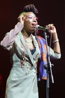 December 26, 2021, Madrid, Spain: Singer Shirley Davis performs during the Madrid Christmas concert at the Conde Duque center in Madrid. Madrid Spain - ZUMAs197 20211226_zaa_s197_051 Copyright: xAtilanoxGarciax