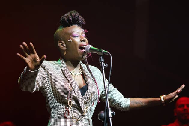 December 26, 2021, Madrid, Spain: Singer Shirley Davis performs during the Madrid Christmas concert at the Conde Duque center in Madrid. Madrid Spain - ZUMAs197 20211226_zaa_s197_054 Copyright: xAtilanoxGarciax