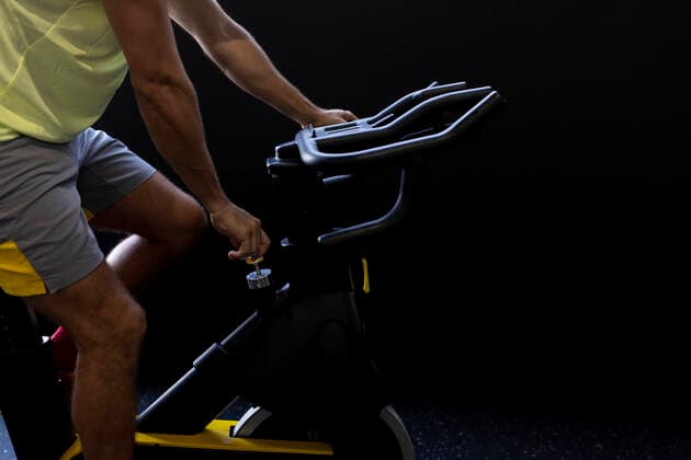 Sportsman cycling exercise bike at gym model released property released, JPTF00941