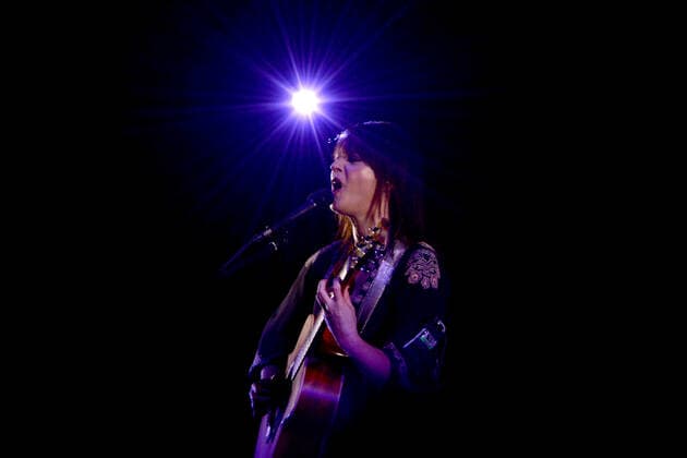 December 26, 2021, Rome, Italy: Rome, Italy, Auditorium Parco della Musica, December 26, 2021, Carmen Consoli, singer and songwriter during Carmen Consoli on tour with her new album & 34;Volevo fare la rockstar& 34; - Italian singer Music Concert Rome Italy - ZUMAl164 1008866833st Copyright: xGloriaxImbrognox