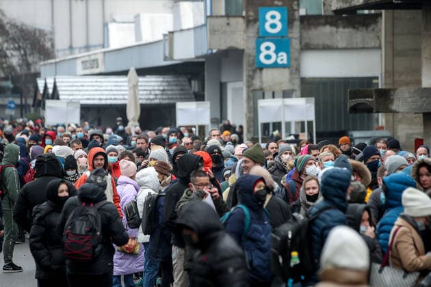 A year ago, vaccination against COVID-19 officially started in Croatia People waiting in line to receive a dose of a COVID-19 vaccine at Zagreb Fair, in Zagreb, Croatia, on December 27, 2021. A year ago, vaccination against COVID-19 officially started in Croatia. From 27 December 2020 to 26 December 2021, Croatia has administered a total of 4,647,360 doses of COVID vaccine so far. Assuming every person needs 2 doses, that™s enough to have vaccinated about 57.1% of the country™s population. IgorxKralj PIXSELL