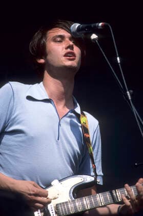 Dirk von Lowtzow von Tocotronic live auf dem 2. Hurricane Festival 1998 am Eichenring. Scheeßel, 21.06.1998 *** Dirk von Lowtzow of Tocotronic live at the 2 Hurricane Festival 1998 at the Eichenring Scheeßel, 21 06 1998 Foto:xR.xKeuntjex xFuturexImage