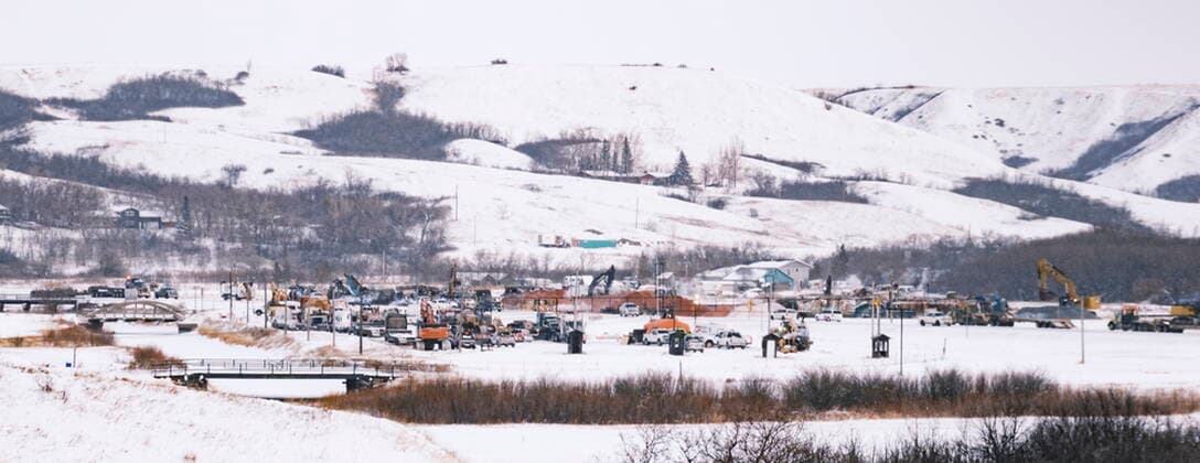 December 29, 2021, Craven, SK, Canada: Numerous excavators work at the site of a CP train derailment near Craven, Sask. on Wednesday, Dec. 29, 2021. Craven Canada  - ZUMAc35_ 20211229_zaf_c35_018 Copyright: xMichaelxBellx