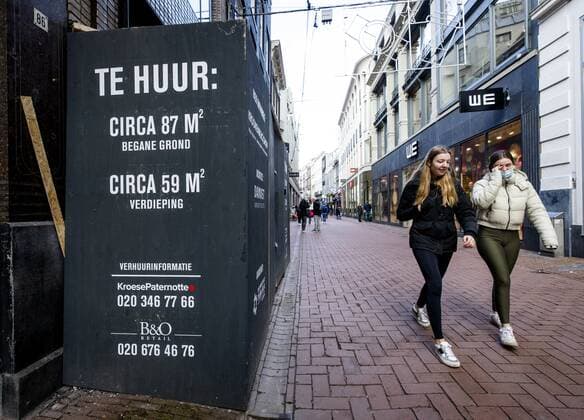 AMSTERDAM A retail property is for rent The vacancy of shops is not only the result of corona, but possibly also of rents that are increasing ANP SEM VAN DER WAL  Copyright: xANPx xxANPx x442512044x originalFilename: 442512044.jpg