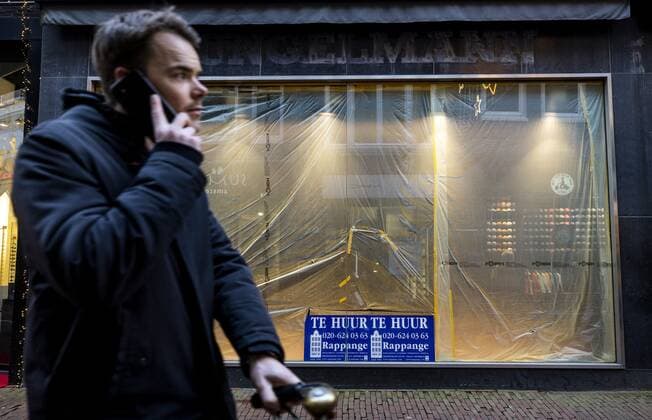 AMSTERDAM A retail property is for rent The vacancy of shops is not only the result of corona, but possibly also of rents that are increasing ANP SEM VAN DER WAL  Copyright: xANPx xxANPx x442512084x originalFilename: 442512084.jpg