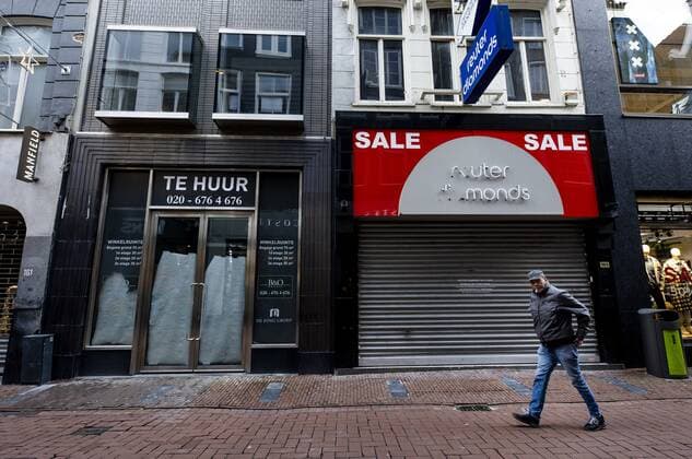 AMSTERDAM A retail property is for rent The vacancy of shops is not only the result of corona, but possibly also of rents that are increasing ANP SEM VAN DER WAL  Copyright: xANPx xxANPx x442512056x originalFilename: 442512056.jpg