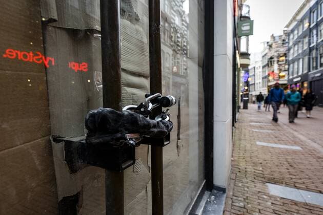 AMSTERDAM A retail property is vacant The vacancy of shops is not only the result of corona, but possibly also of rents that are increasing ANP SEM VAN DER WAL  Copyright: xANPx xxANPx x442512061x originalFilename: 442512061.jpg