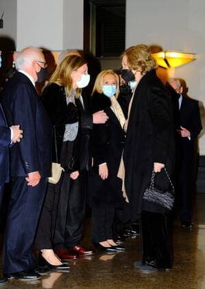 Queen Sofía during the charity concert for the 75th anniversary of Caritas in Madrid, January 08, 2022 Cordon Press