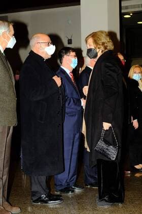 Queen Sofía during the charity concert for the 75th anniversary of Caritas in Madrid, January 08, 2022 Cordon Press