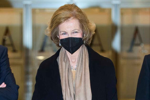 News Bilder des Tages 08-01-2022 Madrid Queen Sofia attend the charity concert on the occasion of the 75th anniversary of Caritas Espanola at the national music auditorium in Madrid. No Spain Â  Copyright: xPPEx