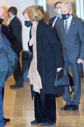 08-01-2022 Madrid Queen Sofia attend the charity concert on the occasion of the 75th anniversary of Caritas Espanola at the national music auditorium in Madrid. No Spain Â  Copyright: xPPEx