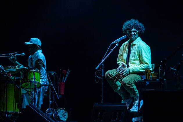 SÃO PAULO, SP - 08.01.2022: SHOW CRIOLO - The singer Criolo, to celebrate his love for samba, presents ?Samba Só?, a show with classics of immortal samba musicians and authorial compositions, the presentation took place at Sesc Vila Mariana, south of the capital. Sao Paulo, January 8, 2022. x2158402x  VanxCampos