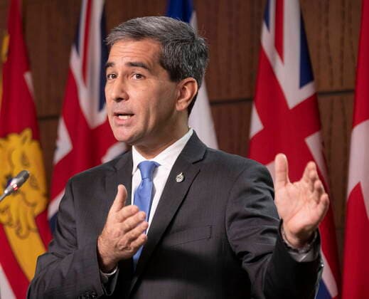 January 10, 2022, Ottawa, ON, Canada: Conservative MP Pierre Paul-Hus responds to a question during a news conference the collection of mobile data by the Public Health Agency of Canada, Monday, January 10, 2022 in Ottawa. Ottawa Canada  - ZUMAc35_ 20220110_zaf_c35_009 Copyright: xAdrianxWyldx