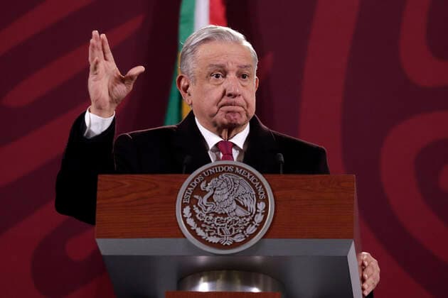 MexicoÂ s President Lopez Obrador Briefing Conference MEXICO CITY, MEXICO - JANUARY 10, 2022: Mexican president Andres Manuel Lopez Obrador speaks during his daily briefing conference at the National Palace. On January 10, 2022 in Mexico city, Mexico. (Photo by Luis Barron Eyepix Group). Copyright: xLuisxBarronx xEyepixxGroupx EYEPIXGROUP_LB_10012022_54025