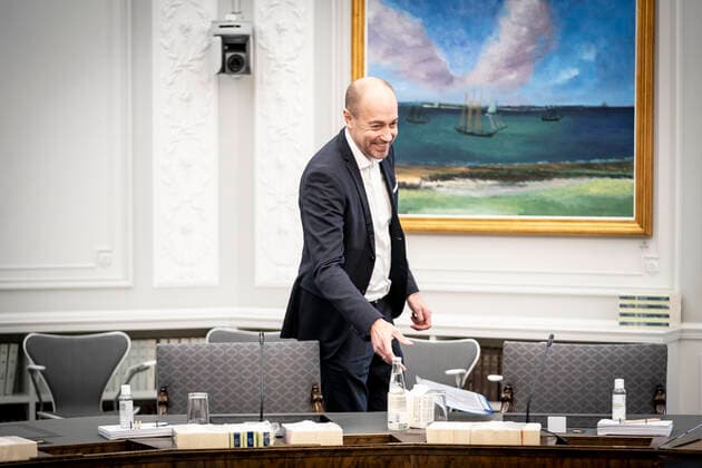 Minister of Health Magnus Heunicke S during open consultation in the Parliaments Health Committee with the Minister of Health at Christiansborg, Tuesday 11 January 2022, Copenhagen Denmark  Copyright: RitzauxScanpix MadsxClausxRasmussenx COP101 spdk20220111-142700-L