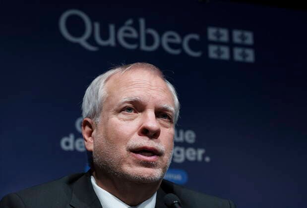 January 11, 2022, Montreal, PQ, Canada: Interim Quebec Director of Public Health Dr. Luc Boileau responds to a question during a news conference in Montreal, Tuesday, Jan. 11, 2022. Montreal Canada  - ZUMAc35_ 20220111_zaf_c35_024 Copyright: xPaulxChiassonx