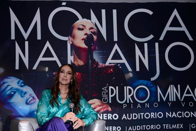 Sängerin Monica NaranjoTour-Promotion in Mexiko-Stadt Monica Naranjo ˜ Puro Minage™ Press Conference MEXICO CITY, MEXICO - JAN 11, 2022: Spanish singer, Monica Naranjo, gestures while speak during a press conference, to promote her ˜Pure Minage, Piano and Voice™ tour at W Hotel. On January 11, 2022 in Mexico City, Mexico. (Photo by Carlos Tischler Eyepix Group) Copyright: xCarlosxTischlerx xEyepixxGroupx EYEPIXGROUP_CT_11012022_54157