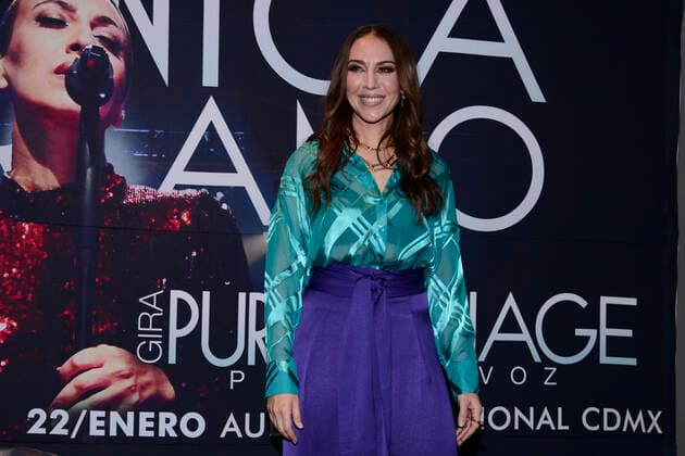 Sängerin Monica NaranjoTour-Promotion in Mexiko-Stadt Monica Naranjo ˜ Puro Minage™ Press Conference MEXICO CITY, MEXICO - JAN 11, 2022: Spanish singer, Monica Naranjo, poses for photos during a press conference, to promote her ˜Pure Minage, Piano and Voice™ tour at W Hotel. On January 11, 2022 in Mexico City, Mexico. (Photo by Carlos Tischler Eyepix Group) Copyright: xCarlosxTischlerx xEyepixxGroupx EYEPIXGROUP_CT_11012022_54151
