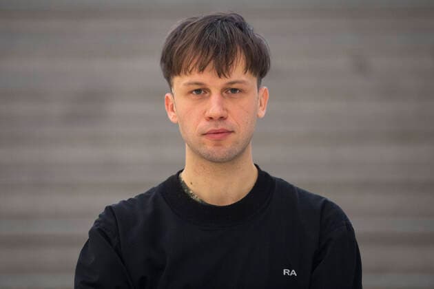 David Priculik attends a press conference on laureates of Jindrich Chalupecky Prize 2022 in National Gallery - Veletrzni palac, Prague, Czech Republic, on Wednesday, January 12, 2022. (CTKxPhoto OndrejxDeml) CTKPhotoP2022011203994  dml_004