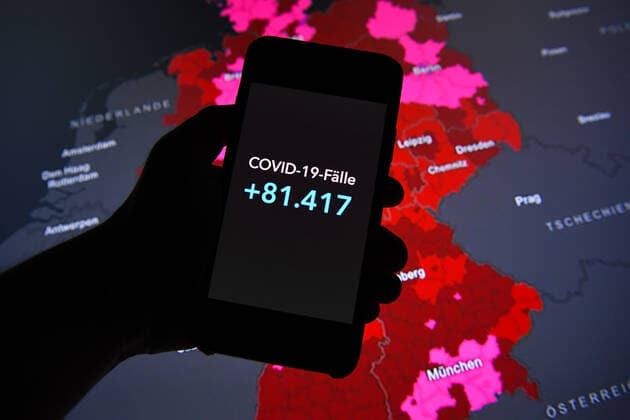 Coronavirus in Germany Covid 19 Robert Koch Institute dashboard 13 01 2022, Robert Koch Institute 7 days incidence 427.7 7 days number of cases 355 620 COVID 19 cases 7 743 228 additions of 81 417 compared with the previous day COVID 19 deaths 115 051 additions of 316 compared with the previous day xHDx