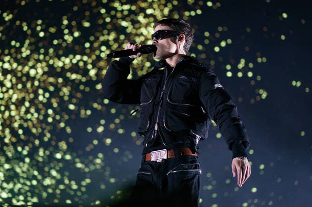 January 13, 2022, Madrid, Spain: Singer Christian Senra, artistically known as Sen Senra performs during his concert at the Palacio de los Deportes in Madrid. Madrid Spain - ZUMAs197 20220113_zaa_s197_168 Copyright: xAtilanoxGarciax