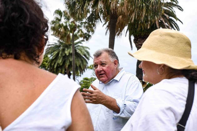 VOICES 4 THE KIDS RALLY, Independent Member for Hughes Craig Kelly speaks to participants of Voices 4 the Kids protest against vaccination policies at Prince Alfred Park in Sydney, Saturday, January 15, 2022. ( NO ARCHIVING, EDITORIAL USE ONLY, NO USE IN BOOKS WITHOUT CONSENT SYDNEY NSW AUSTRALIA  Copyright: xFLAVIOxBRANCALEONEx 20220115001613508020