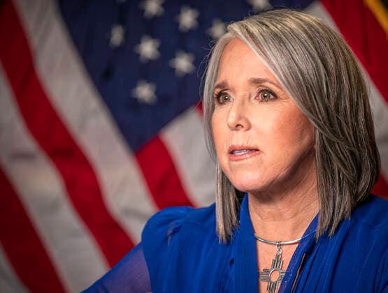 January 18, 2022, Santa Fe, New Mexico, USA: Governor Michelle Lujan Grisham delivers the State of the State address during the 56th legislative session on Tuesday, January 18, 2022. Santa Fe USA - ZUMAab1_ 20220118_zaf_ab1_013 Copyright: xJimxWeberx