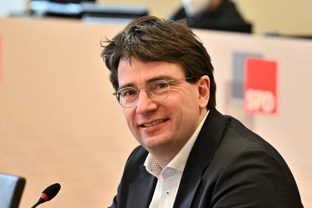 Florian von Brunn, Vorsitzender der BayernSPD und Fraktionsvorsitzender der Landtags-SPD. Florian von Brunn, Fraktionsvorsitzender der Bayern-SPD, bei der Klausurtagung der Landtagsfraktion. München Bayern Deutschland Copyright: xRolfxPossx