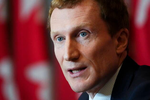 Kanada, Marc Miller, Minister für indigene Beziehungen, Pressekonferenz in Ottawa January 20, 2022, Ottawa, ON, Canada: Minister of Crown-Indigenous Relations Marc Miller speaks during a press conference in Ottawa on Thursday, Jan. 20, 2022. Ottawa Canada  - ZUMAc35_ 20220120_zaf_c35_009 Copyright: xSeanxKilpatrickx
